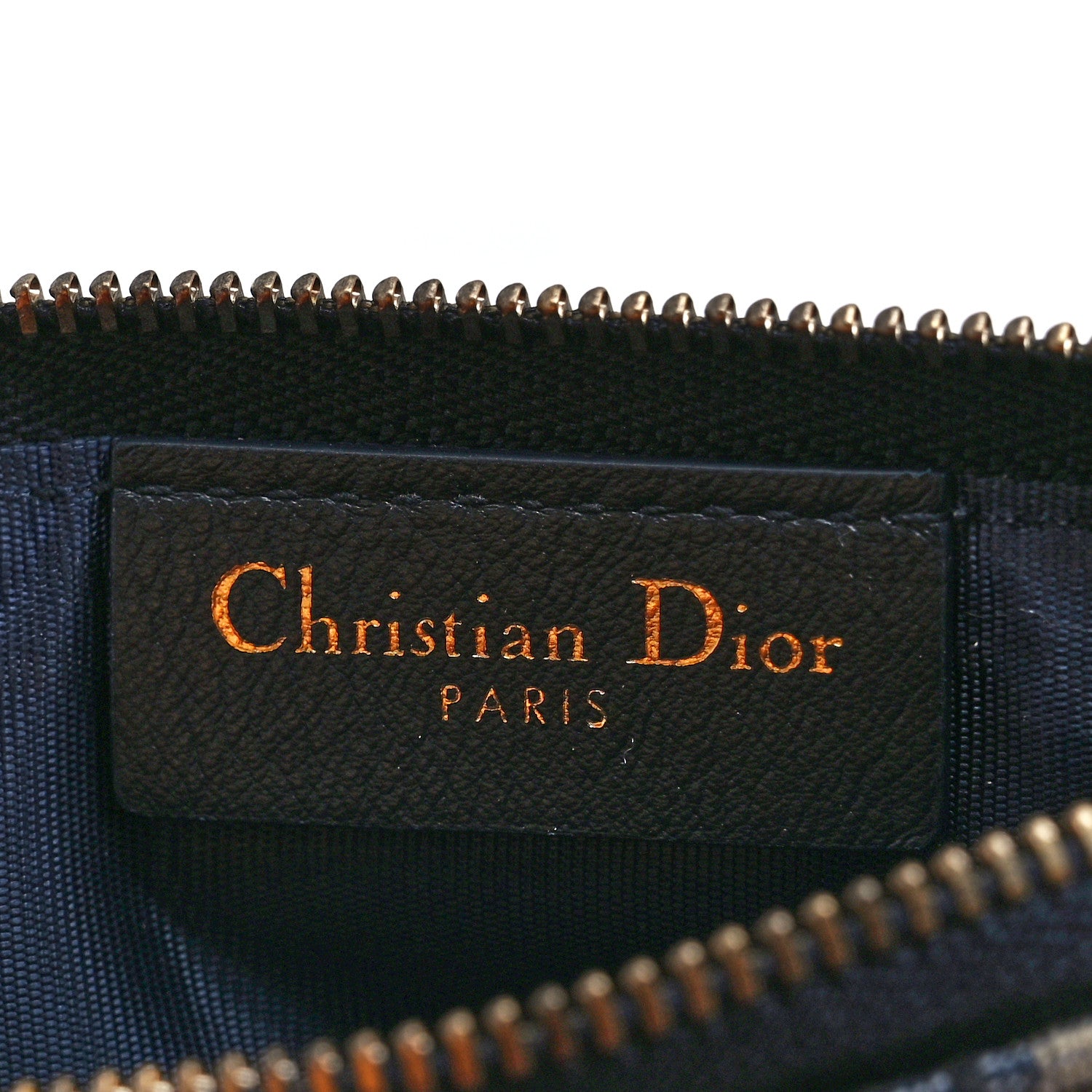 Christian Dior Oblique Saddle Chain Long Wallet Blue 9 of 13