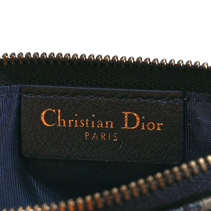 Christian Dior Oblique Saddle Chain Long Wallet Blue 9 of 13