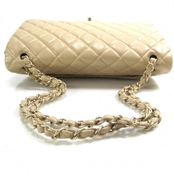 Chanel Lambskin Quilted Maxi Flap Beige Clair 6 of 12