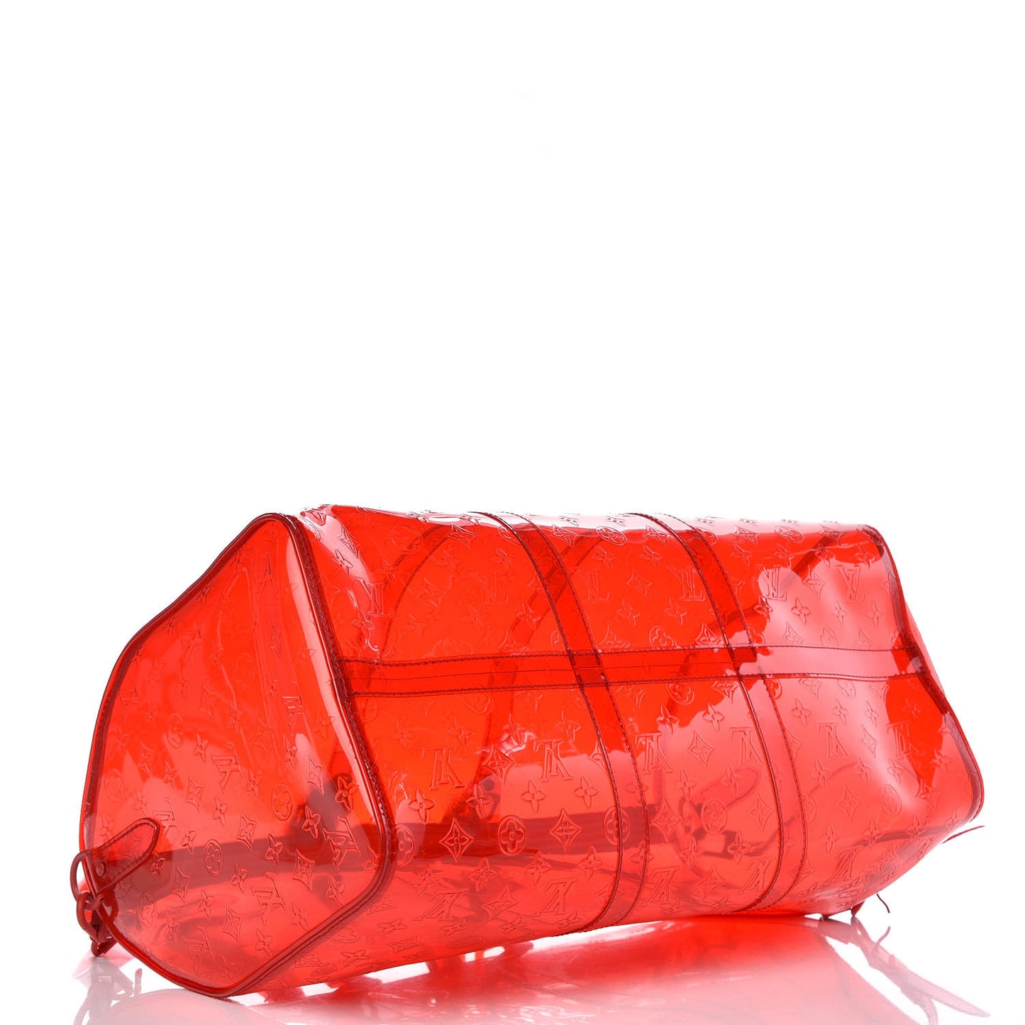 PVC Monogram Keepall Bandouliere 50 Grenadine Red