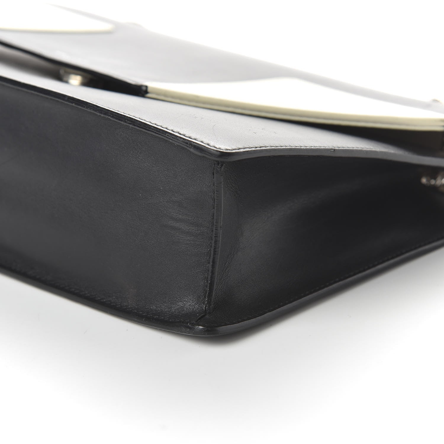 Saint Laurent Calfskin Medium Classic Betty Black White 7 of 10