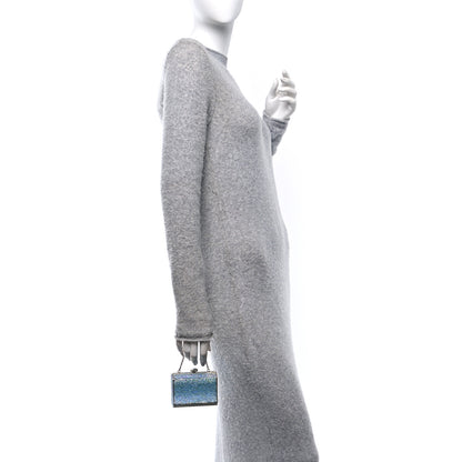Judith Leiber Swarovski Crystal Minaudiere Clutch Blue 2 of 9