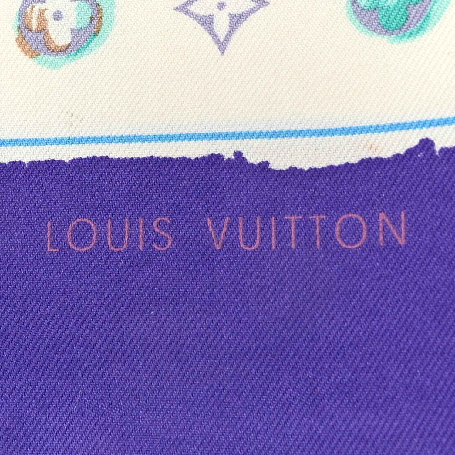 Louis Vuitton Silk Monogram Splash Bandeau 2 of 4