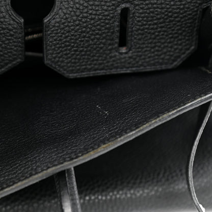 Hermes Taurillon Clemence Birkin 35 Black 10 of 13