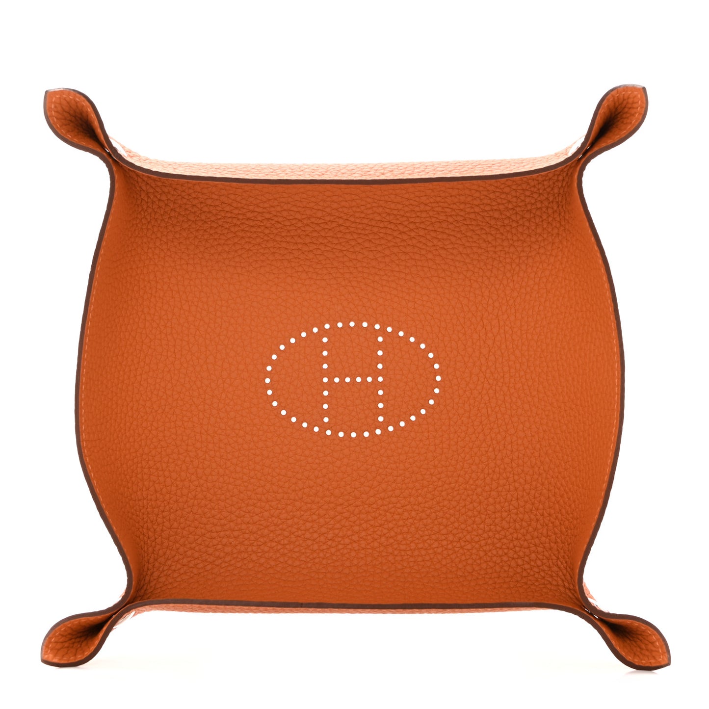 Taurillon Clemence Mises et Relances Change Tray Orange