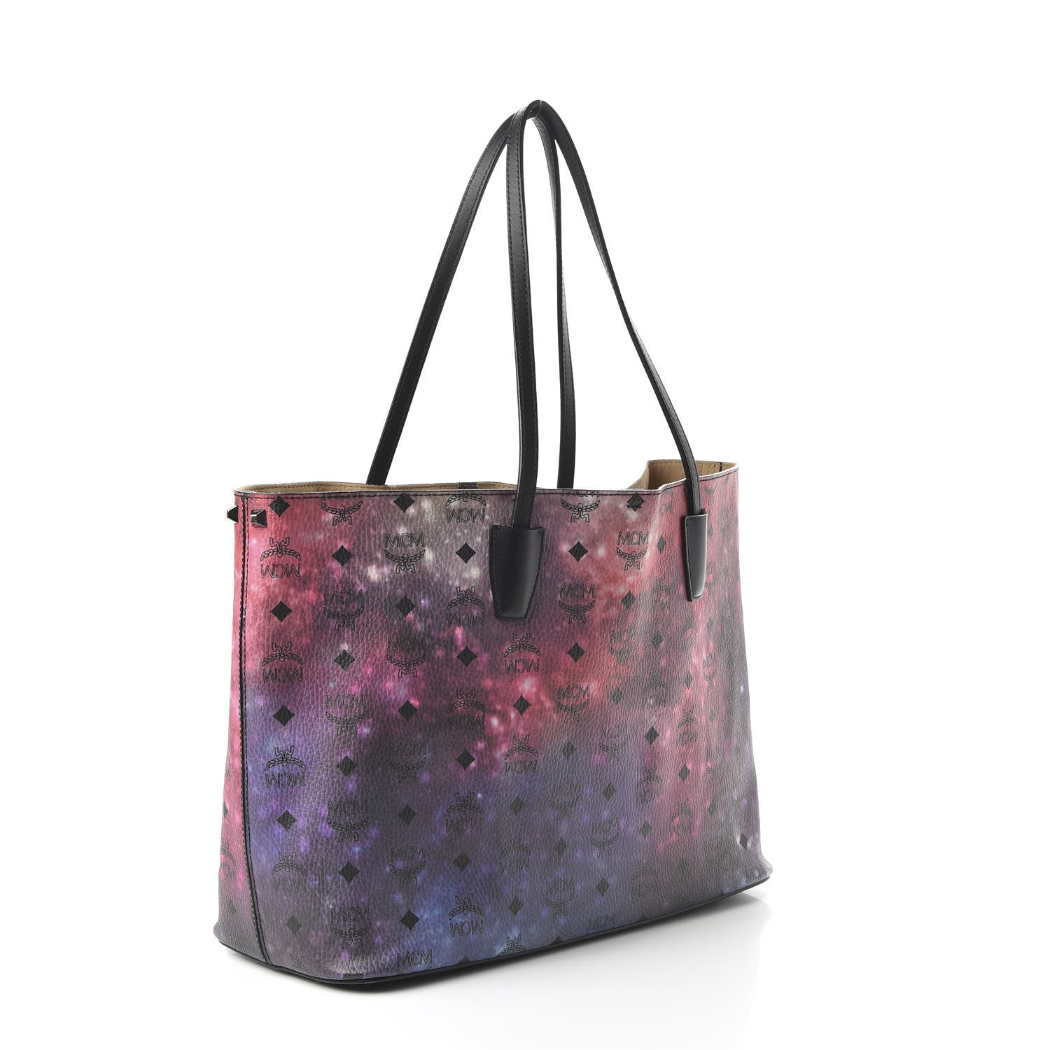 MCM Galaxy Visetos Medium Shopper Tote Multicolor 3 of 9
