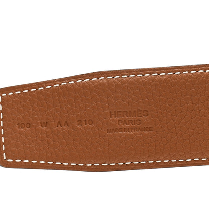 Hermes Box Togo 32mm Belt Strap 100 40 Black Gold 5 of 6