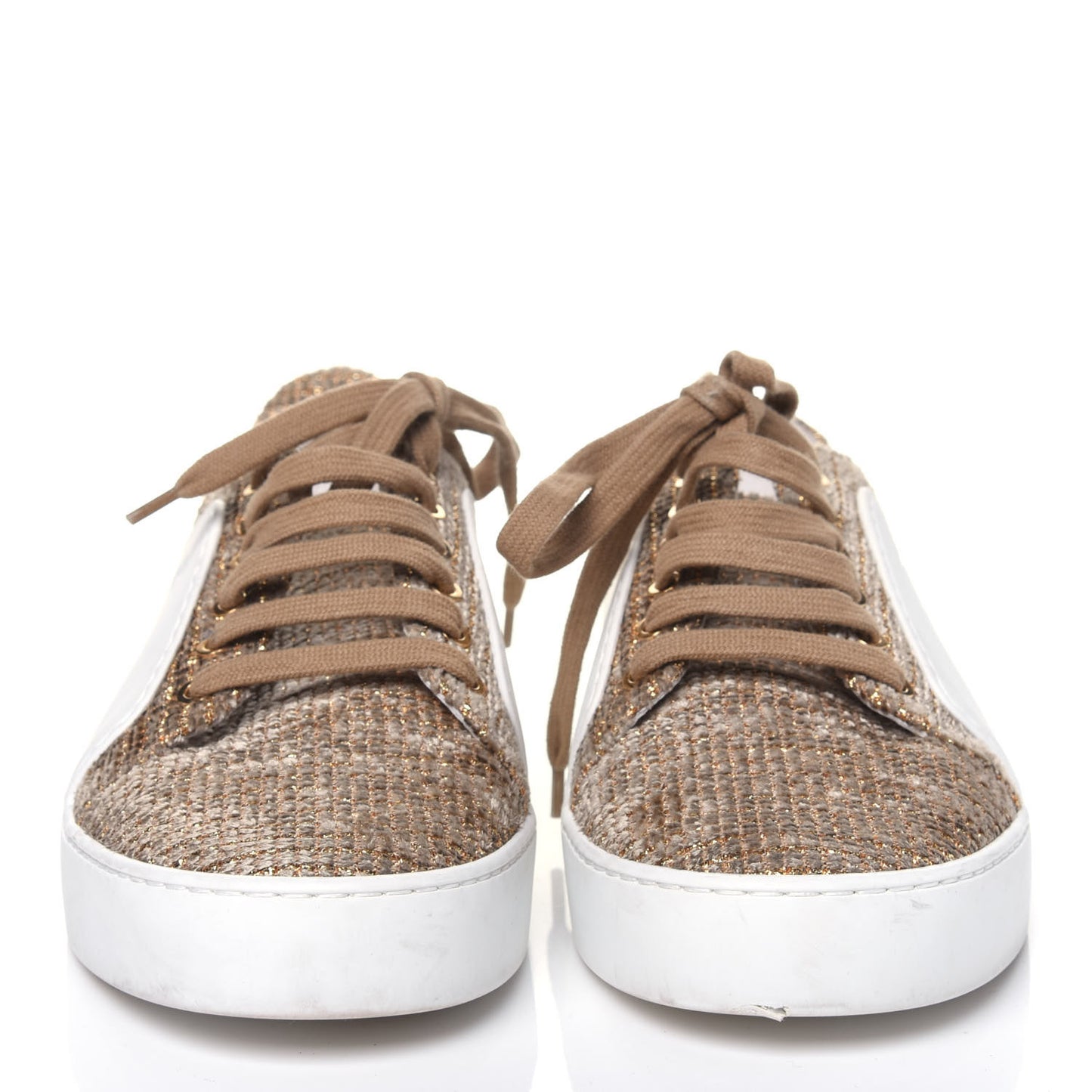 Fantasy Tweed Sneakers 39 Beige Gold
