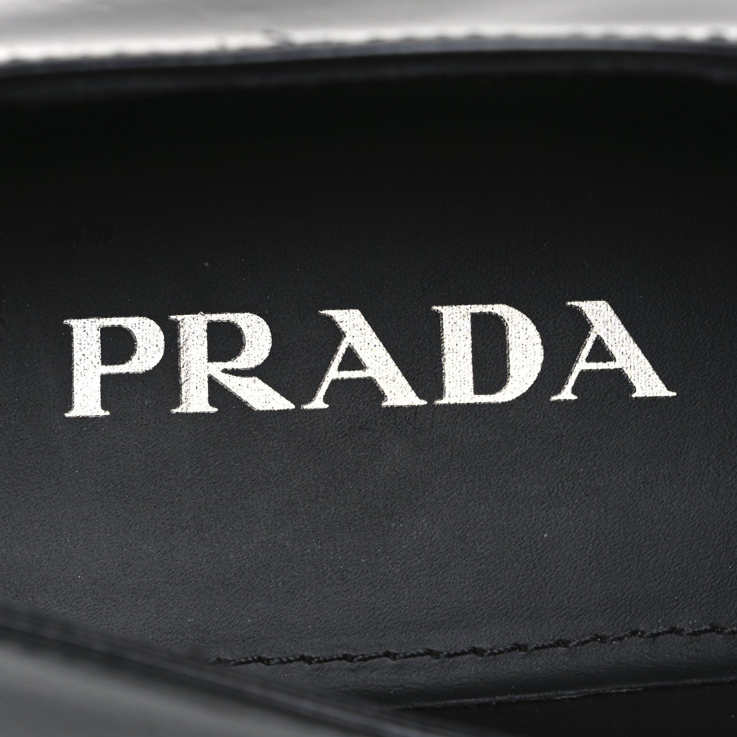 Prada Spazzolato Metal Triangle Logo 50mm Loafers 40 Black 9 of 10