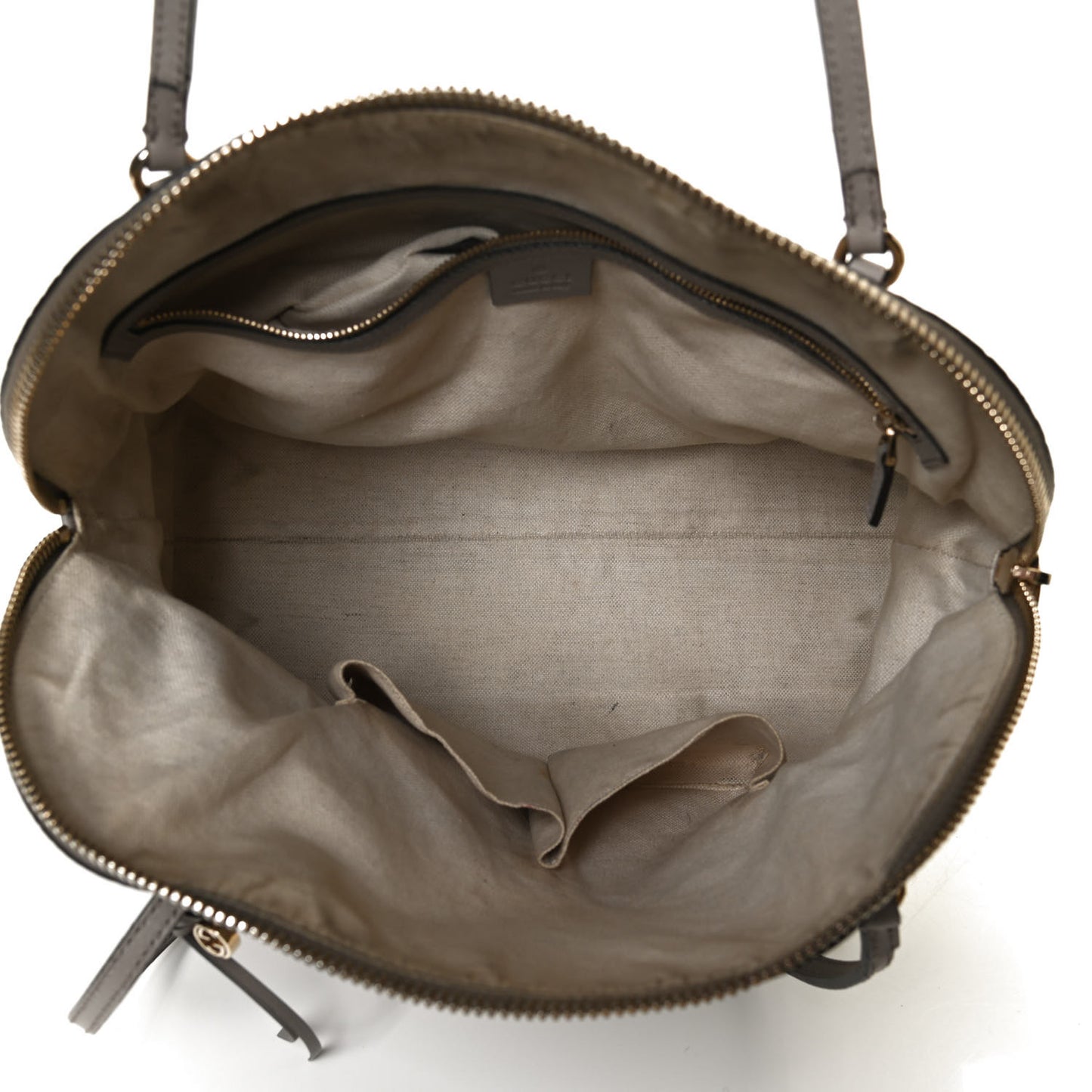 Guccissima Medium Bree Shoulder Bag Storm Grey