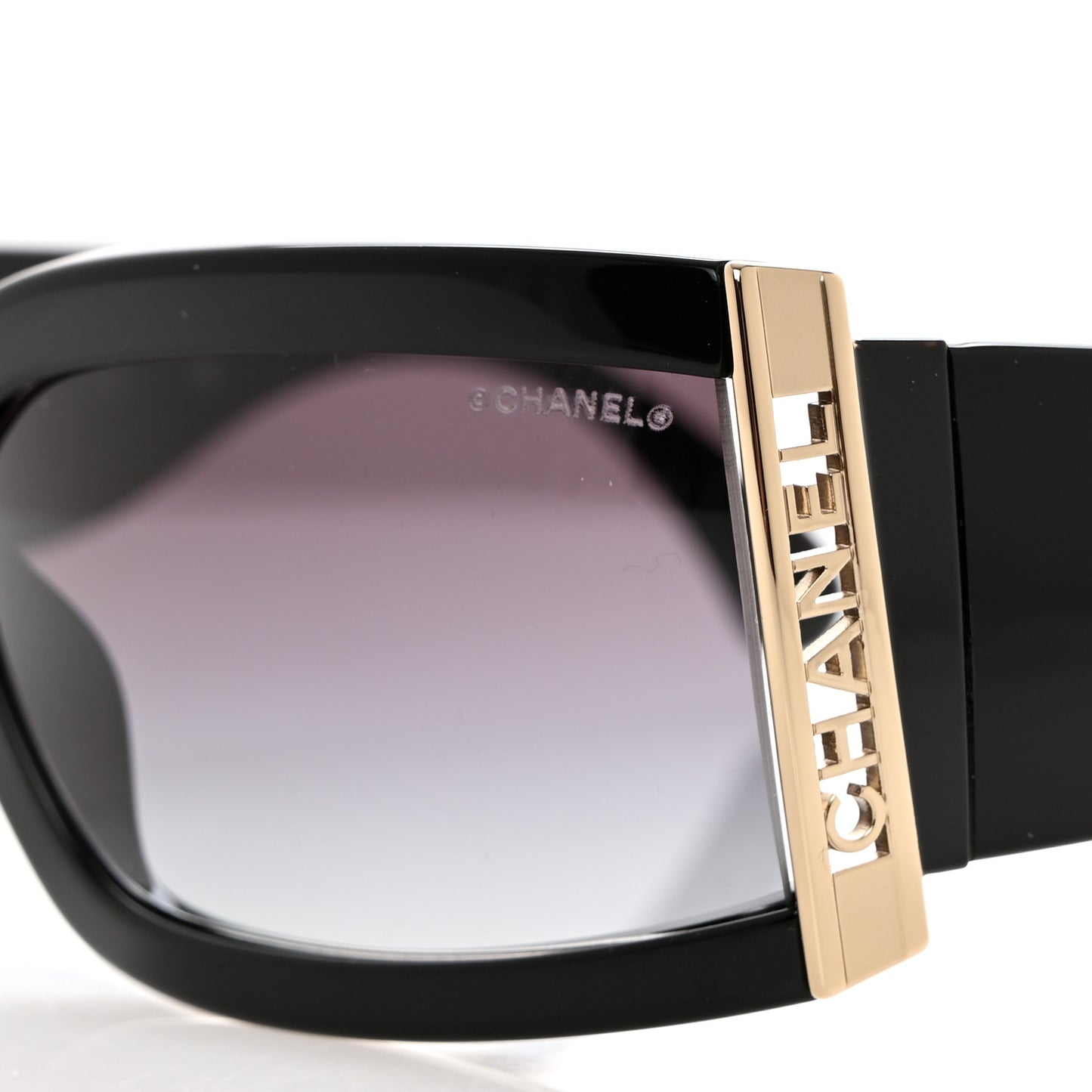 Acetate Rectangle Sunglasses 71546 Black