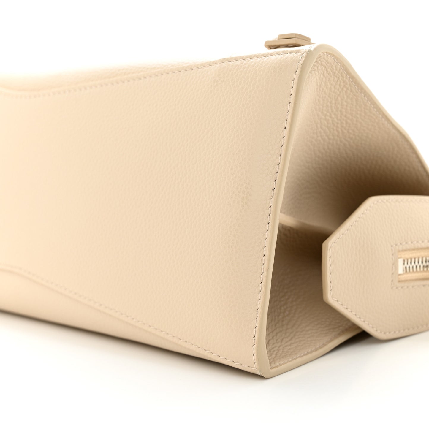 Grained Calfskin Neo Classic Silver Hardware S City Cream