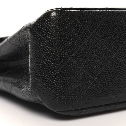 Chanel Caviar Quilted Jumbo Single Flap Black 9 of 12