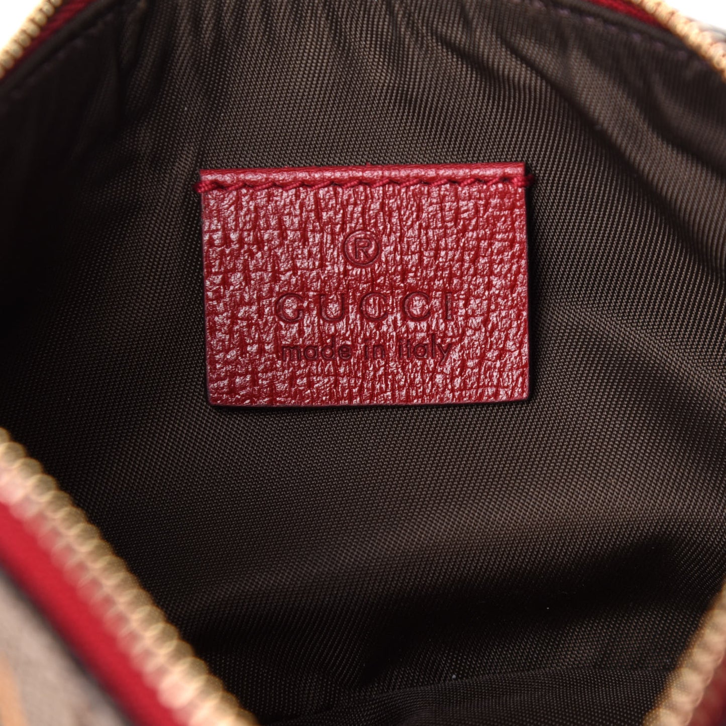 GG Supreme Monogram Tian Mini Chain Bag Beige Multicolor Red