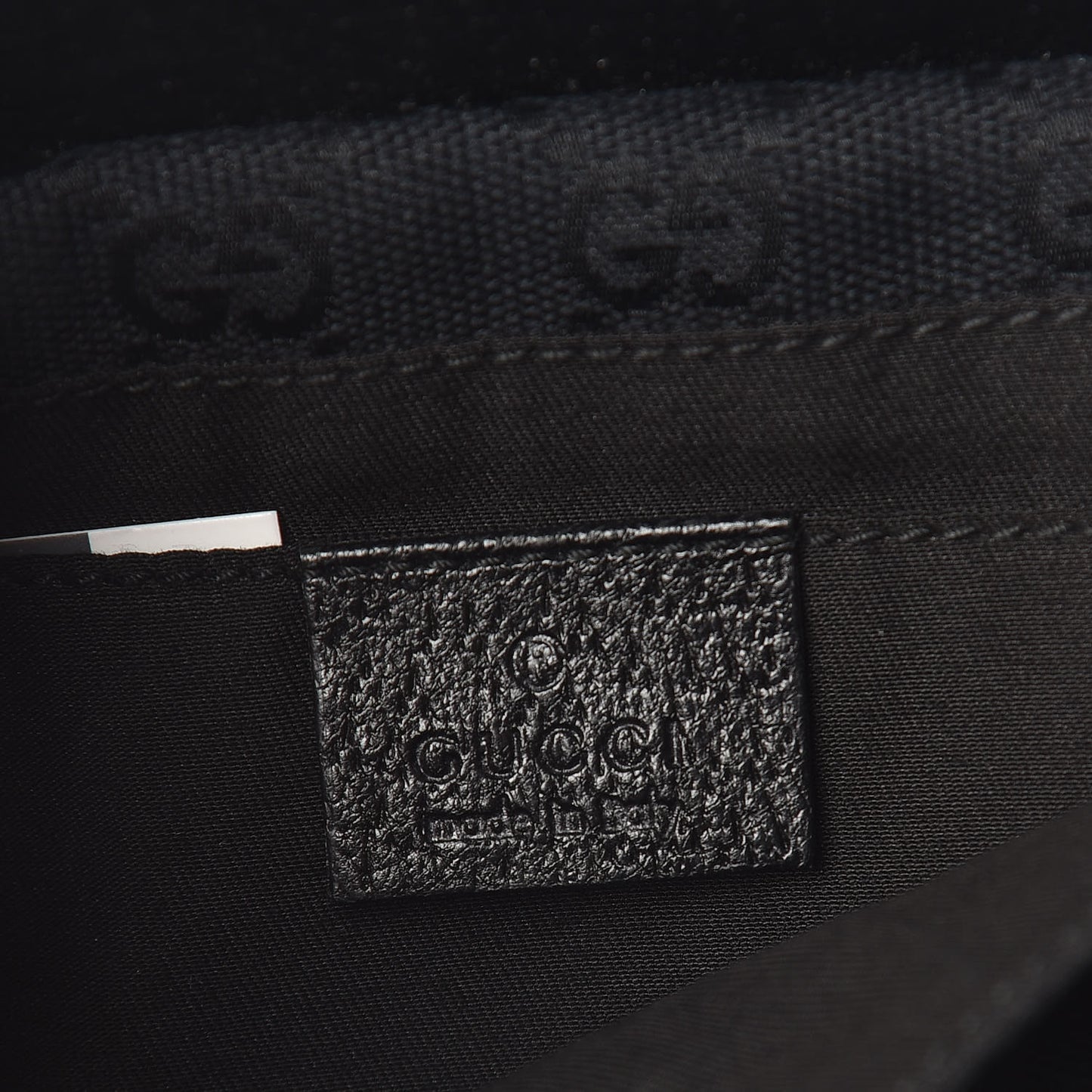 Monogram Web Belt Pouch Bag Black