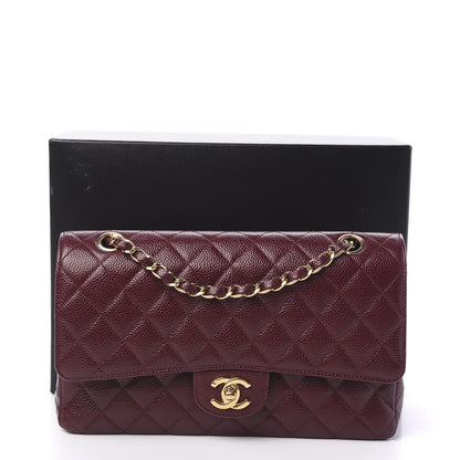 Chanel Caviar Quilted Medium Double Flap Bordeaux 11 of 11