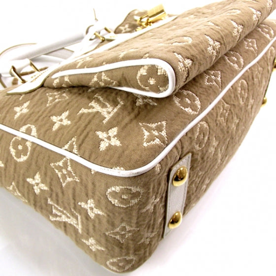 Louis Vuitton Monogram Sabbia Cabas MM White 5 of 9