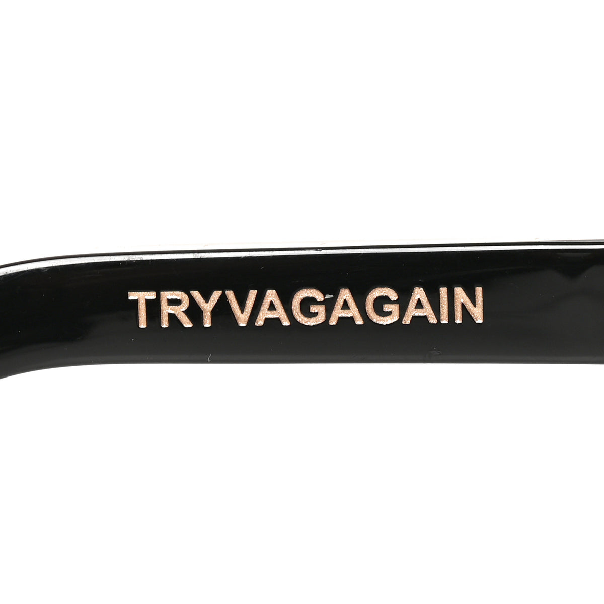 Chrome Hearts 18K Gold AcetateAcetate Tryvagagain Sunglasses Black 6 of 7