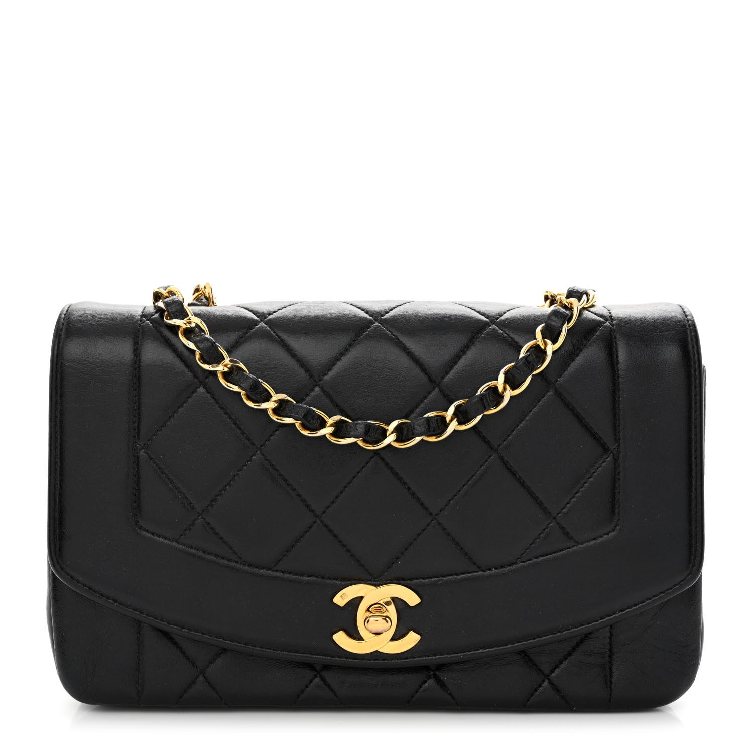 Chanel Lambskin Quilted Small Single Flap Black 1 of 12
