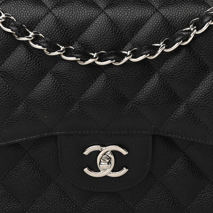 Chanel Caviar Quilted Jumbo Double Flap Black 8 of 11