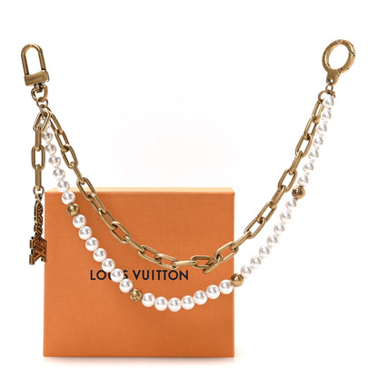 Louis Vuitton Chain Belt Pearls Bag Charm Belt Gold 4 of 4