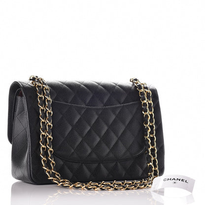 Chanel Caviar Quilted Jumbo Double Flap Black 4 of 9