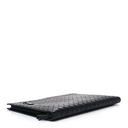 Bottega Veneta Nappa Intrecciato Zip Pouch Black 4 of 10