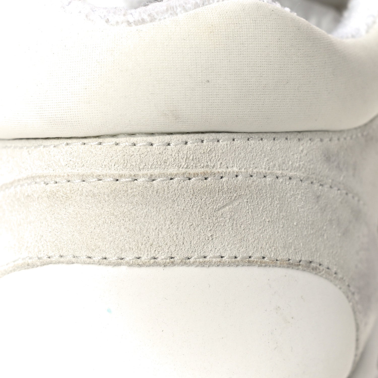 Chanel Suede Calfskin Fabric CC Sneakers 39.5 White 19 of 32