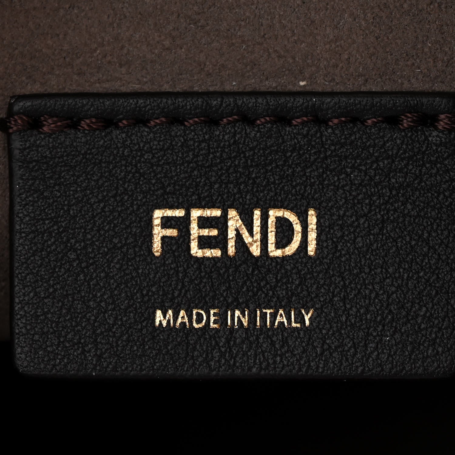 Fendi Fabric Jacquard Paillettes Vitello Seta FF 1974 Embroidered Mini Mon Tresor Bucket Bag Tobacco Moro 6 of 10