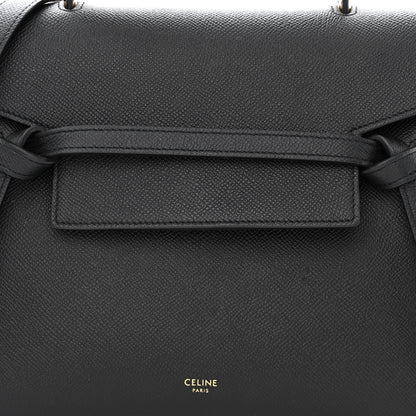 Celine Grained Calfskin Micro Belt Bag Black 8 of 10