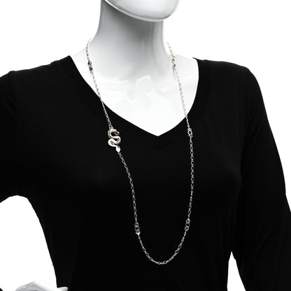 John Hardy Sterling Silver Legends Naga Dragon Station Necklace 36" 2 of 4