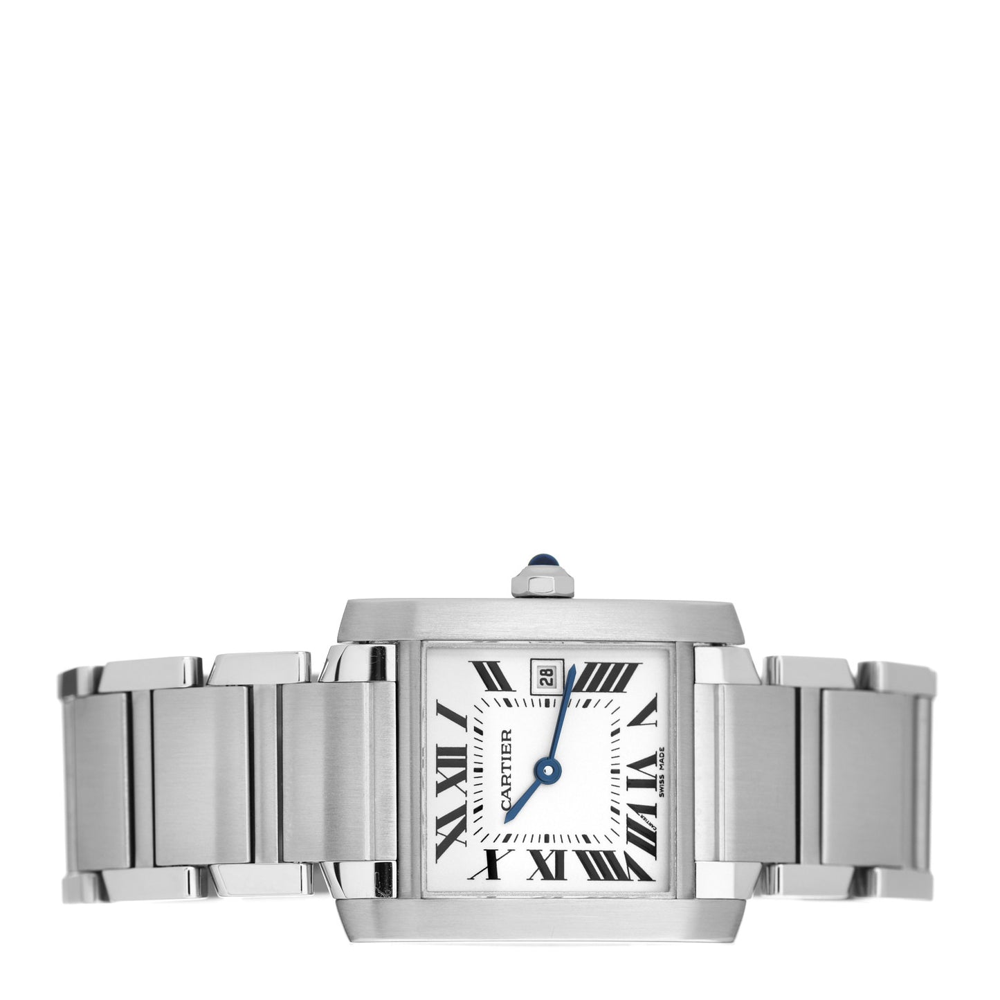 Stainless Steel 25mm Tank Francaise Quartz Watch