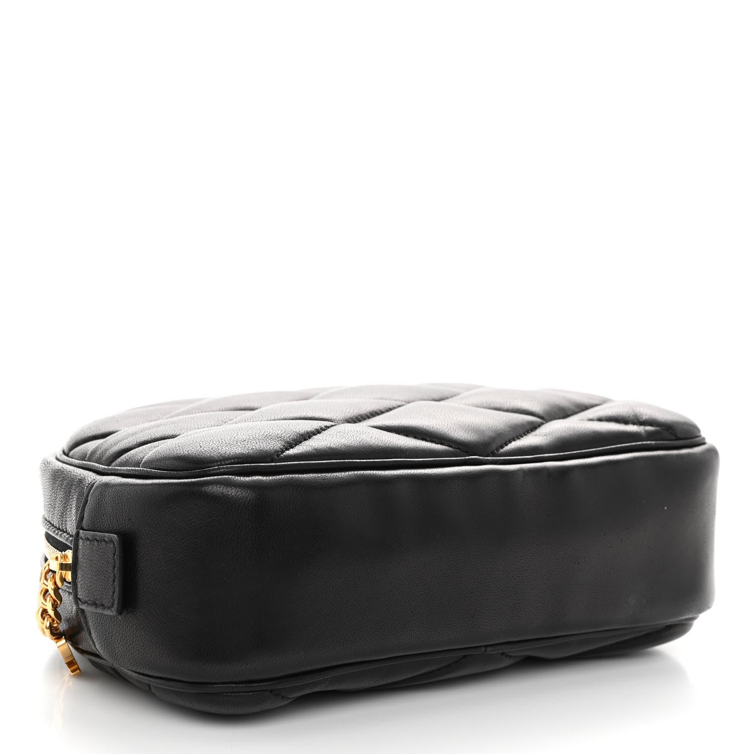 Saint Laurent Lambskin Quilted Lolita Cosmetic Pouch Black 4 of 9
