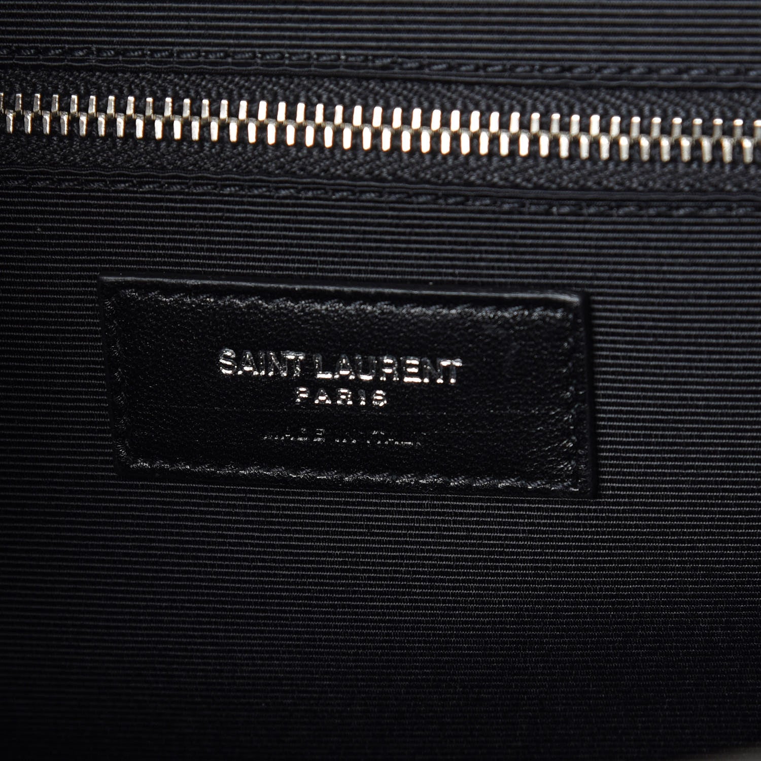 Saint Laurent Grain De Poudre Textured Mixed Matelasse Large Triquilt Monogram Satchel Earth 8 of 8
