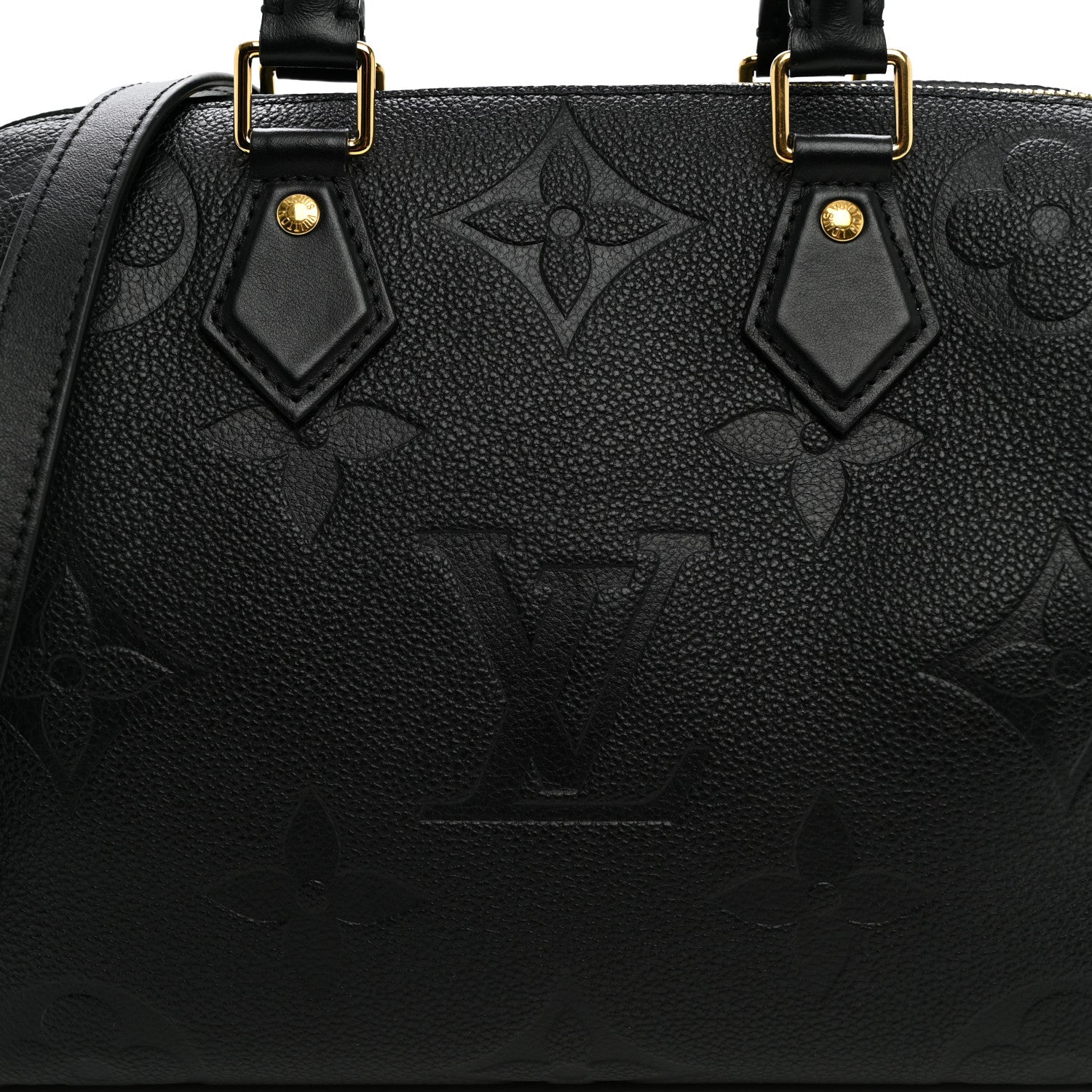 Louis Vuitton Empreinte Monogram Giant Speedy Bandouliere 25 Black 7 of 9