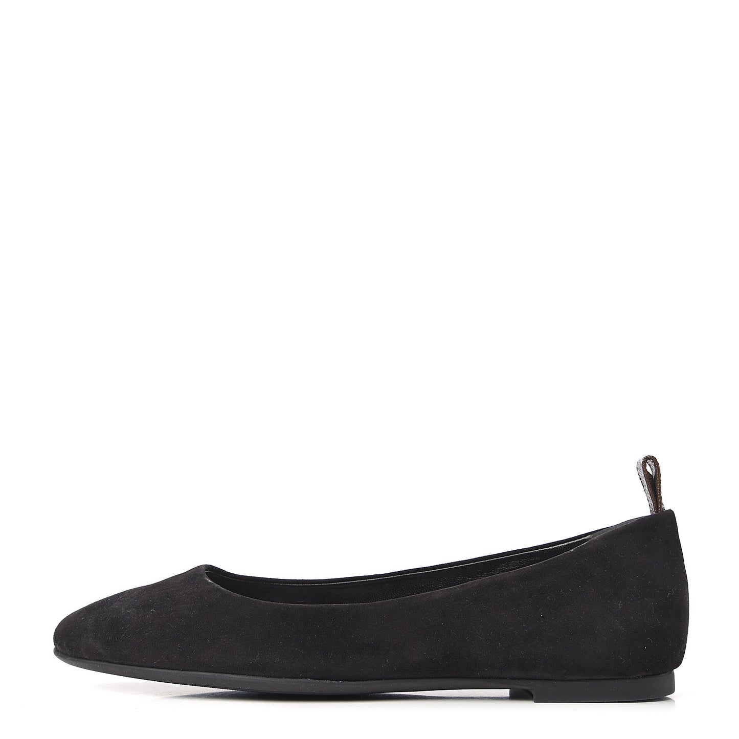 Suede Monogram Uniformes Ballet Flats 39.5 Black
