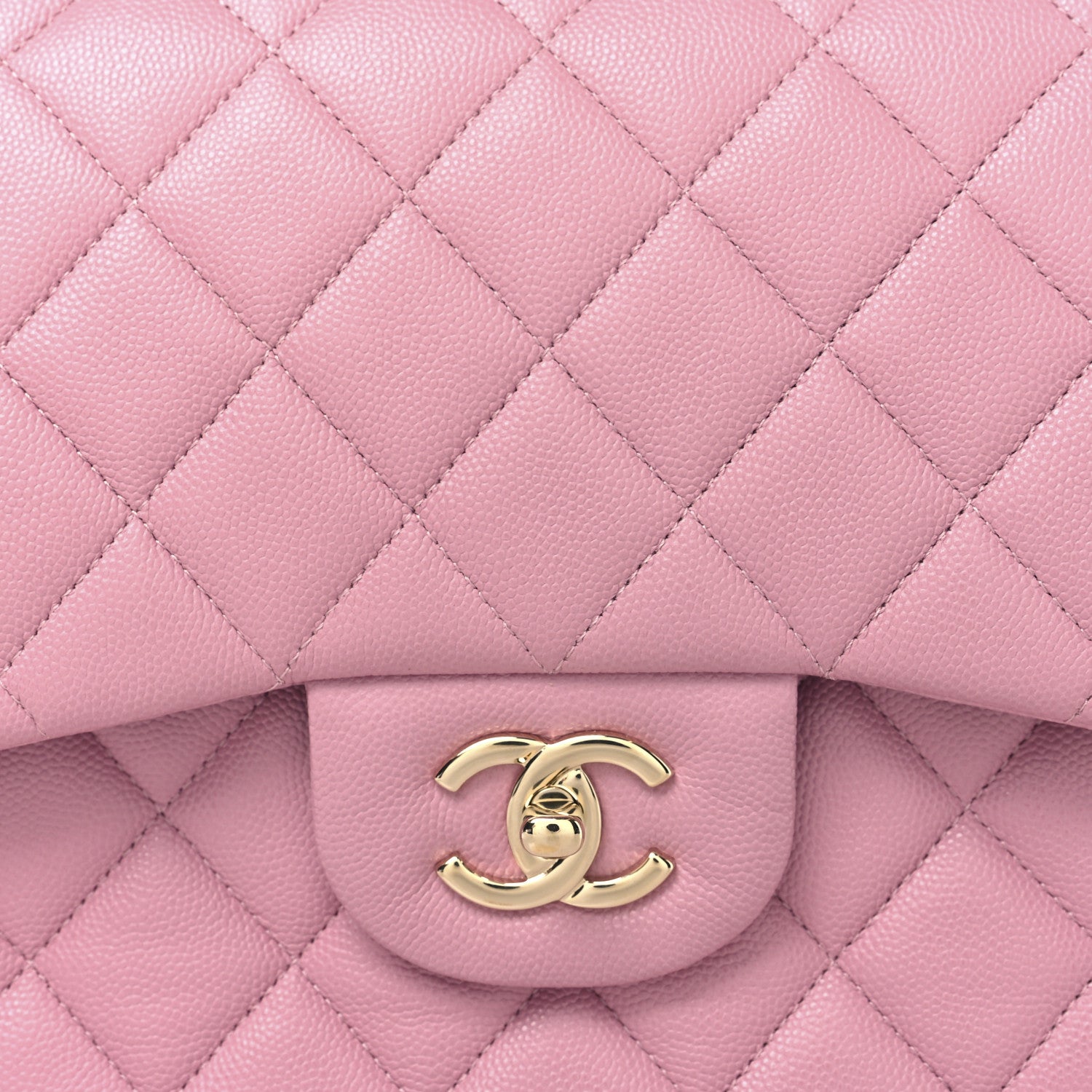 Chanel Caviar Quilted Jumbo Double Flap Pink 8 of 11