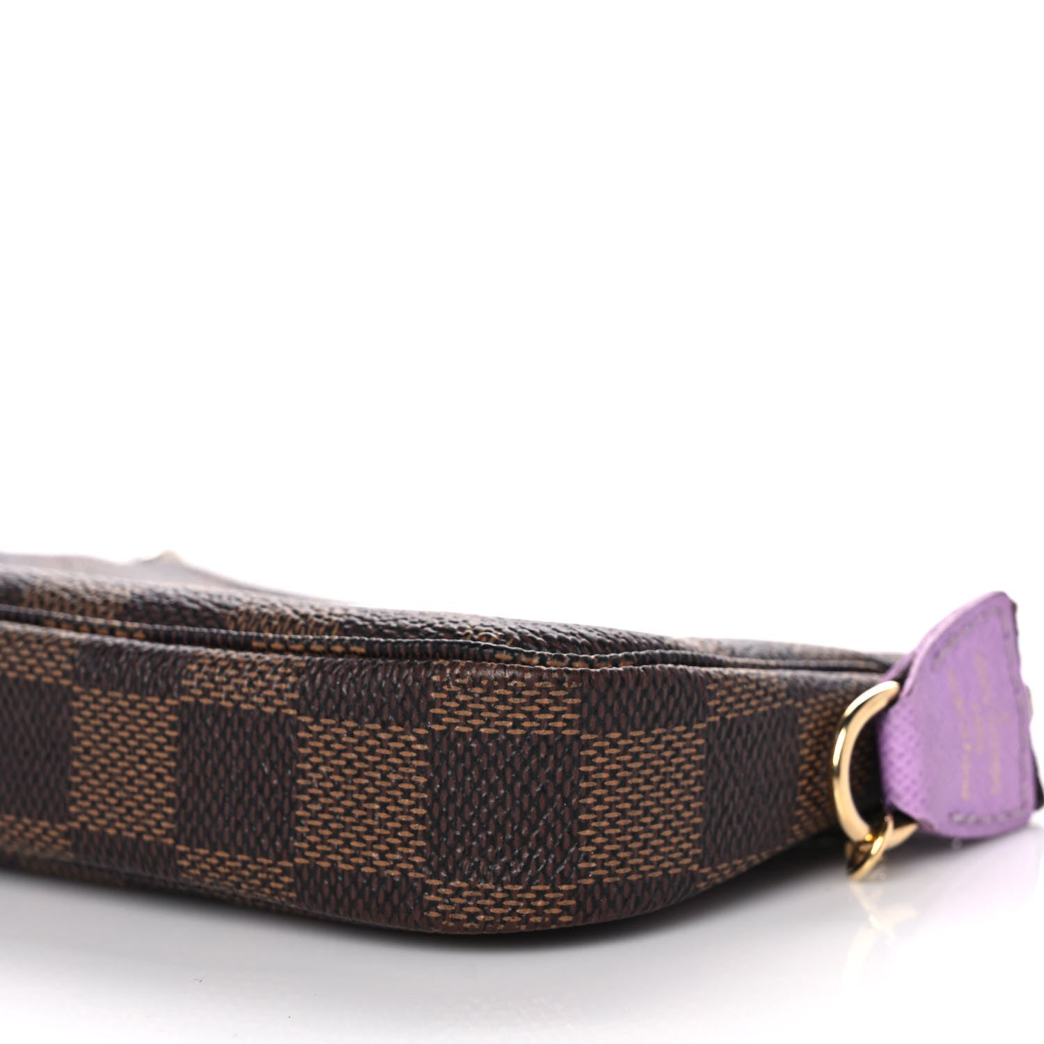 Louis Vuitton Damier Ebene Illustre Mini Pochette Accessories Violet 10 of 12