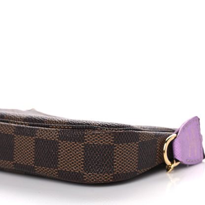 Louis Vuitton Damier Ebene Illustre Mini Pochette Accessories Violet 10 of 12