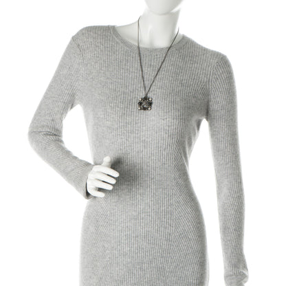Chanel Crystal Pearl Bead CC Pendant Necklace Ruthenium 2 of 5