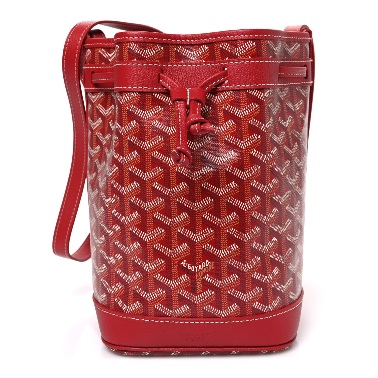 Goyard Goyardine Petit Flot Bucket Bag PM Red 1 of 10