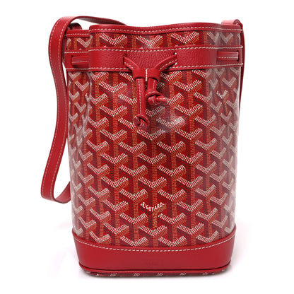 Goyard Goyardine Petit Flot Bucket Bag PM Red 1 of 10