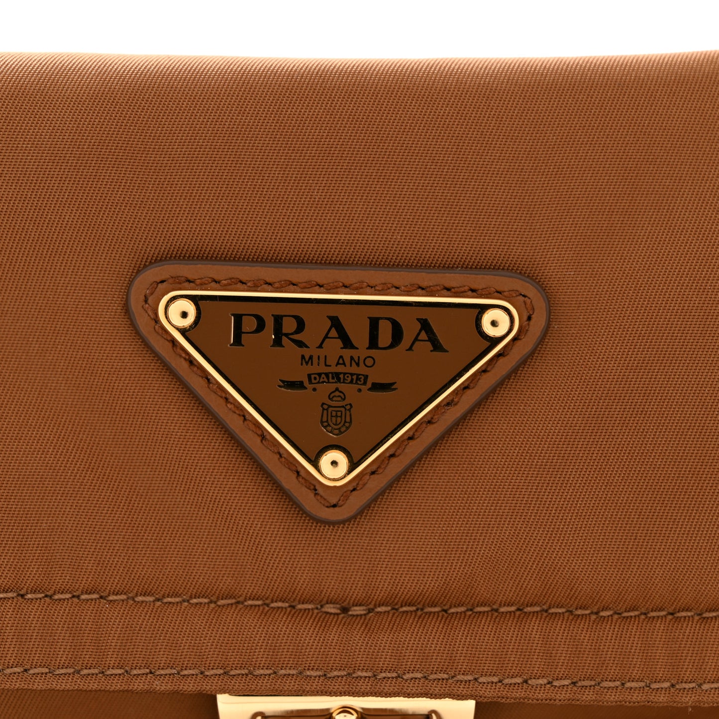 Re-Nylon Medium Explore Shoulder Bag Camel