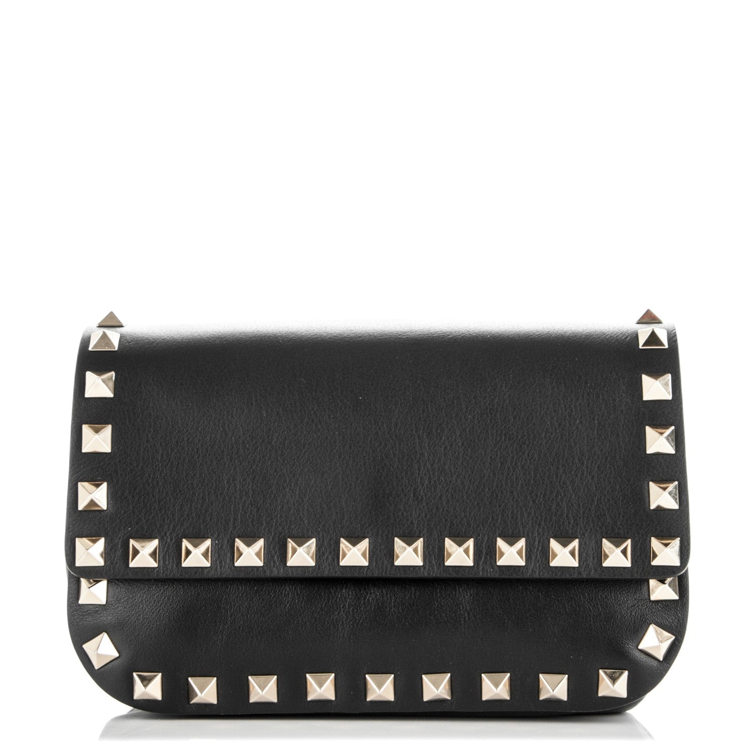 Valentino Garavani Calfskin Rockstud Belt Bag Black 1 of 7