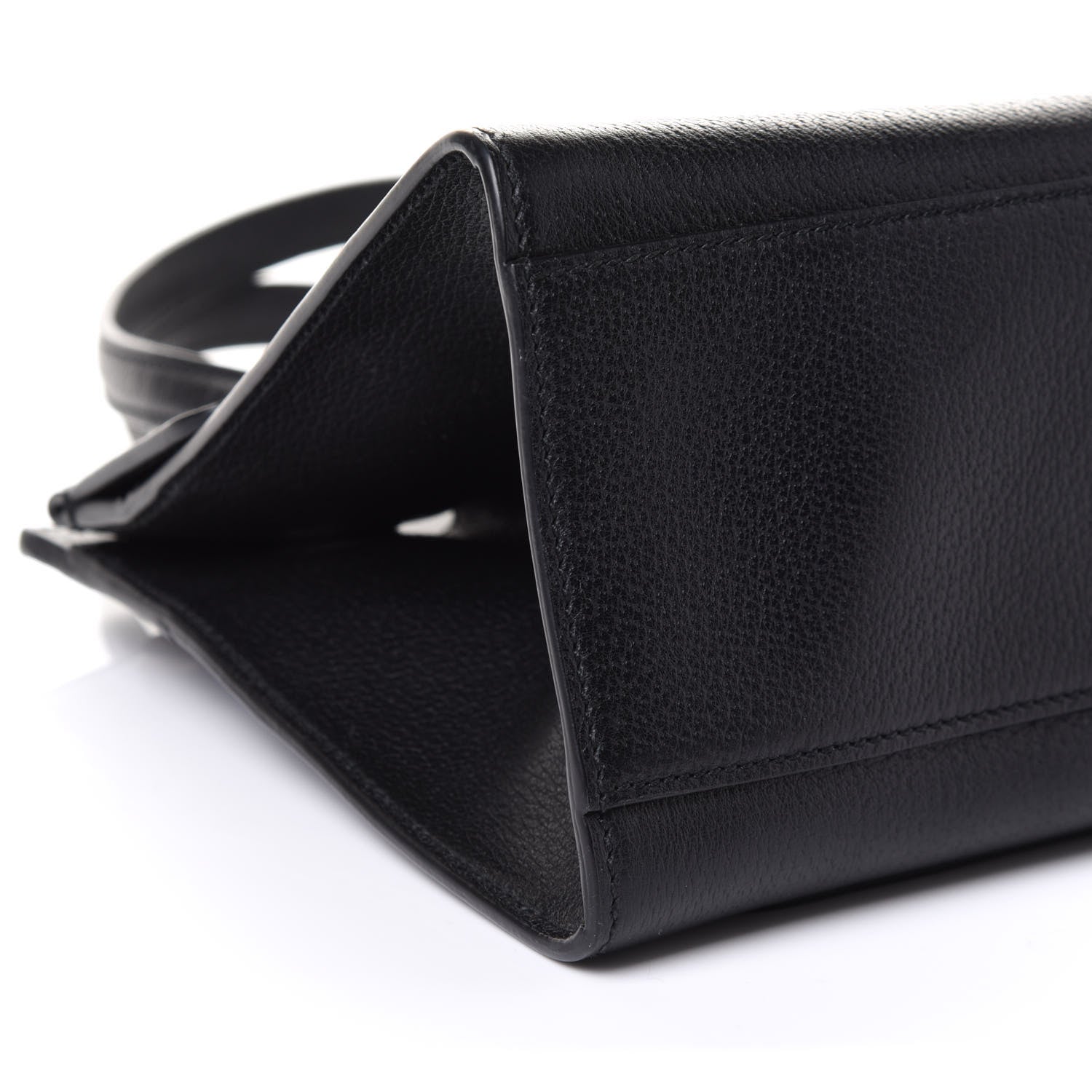 Gucci Grained Calfskin Web Crystal Butterfly Stripe Medium Totem Top Handle Bag Black 10 of 11