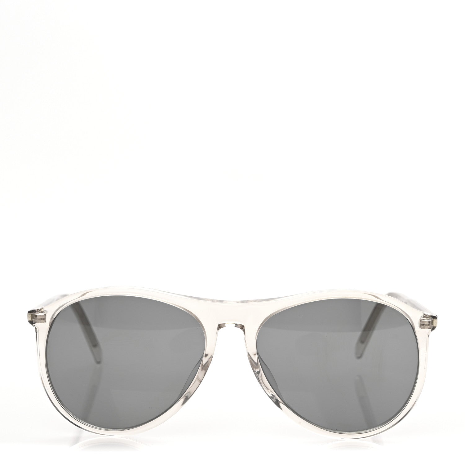 Saint Laurent Acetate Thin Pilot Sunglasses SE 667 Transparent 2 of 9