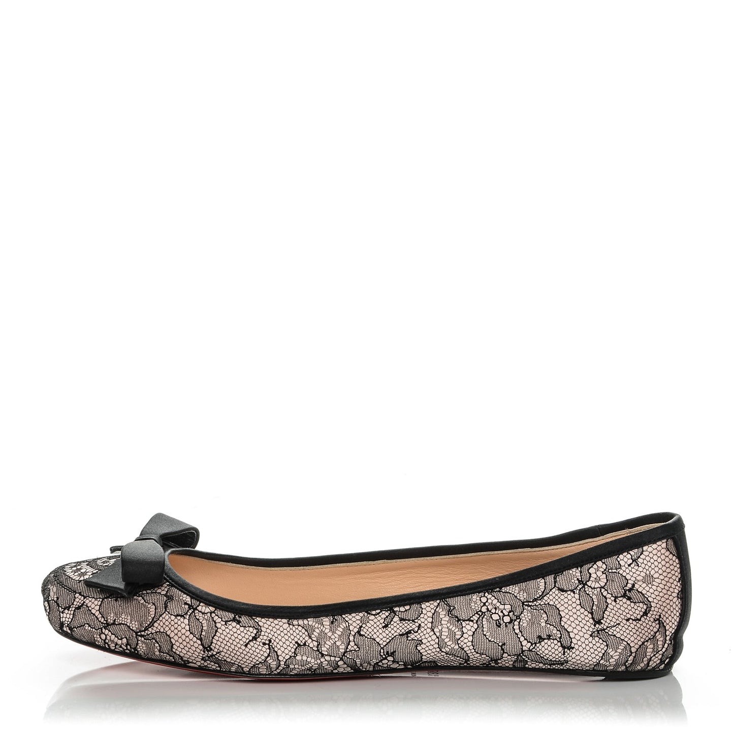 Satin Lace Boudoir Flats Chantilly 39.5