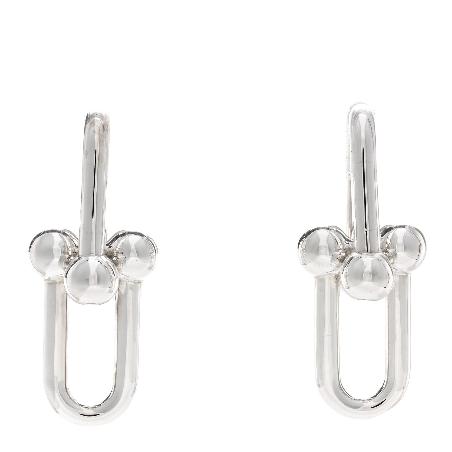 Sterling Silver Extra Large HardWear Link Earrings