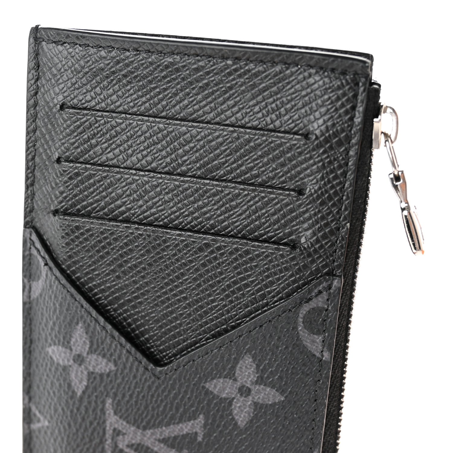 Louis Vuitton Monogram Eclipse Taiga Coin Card Holder 7 of 10