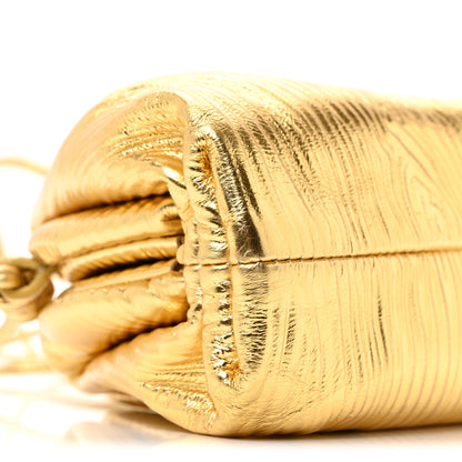 Bottega Veneta Metallic Bark Calfskin The Mini Pouch Gold 23 of 31